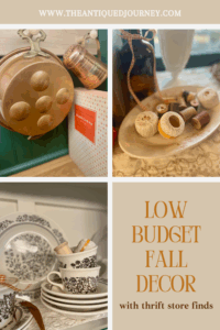 vintage dishes for fall decorating
