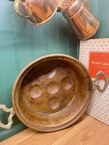 vintage copper egg pan thrifted finds