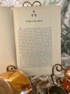 foreword in Julia Child's cookbook