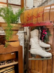 Christmas antique shopping