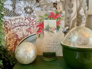 thrifted holiday decor 