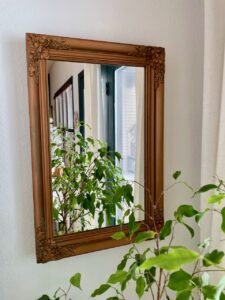 antique gold mirror found thrifted