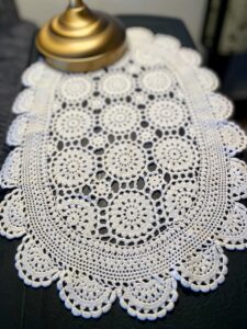 a vintage crocheted doily