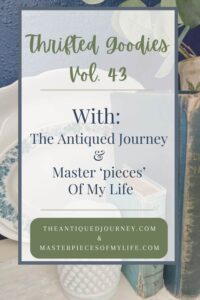 thrifted goodies series from The Antiqued Journey and Masterpieces of my Life