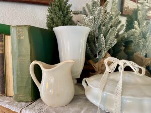 leftover ribbon used for winter decorating