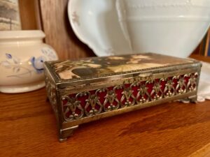 thrifted goodies with inherited decor items