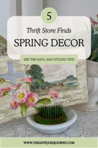 best thrift store finds for a beautiful spring vignette on a budget