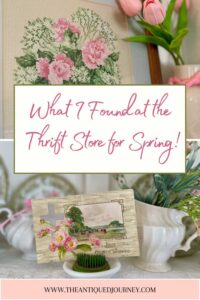 thrifted spring decor on a budget