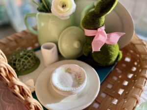 sustainable spring decor with vintage 