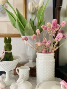 dried flowers from nature using what you have for spring decorating