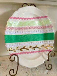 DIY easter decor with thrifted finds