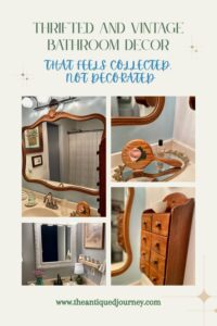 vintage bathroom decor styling 