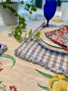 vintage linens washed and laundered for use in a home