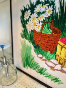 vintage artwork for summer hutch styling cottage-style