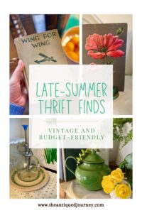 vintage and thrifted summer home decor finds 