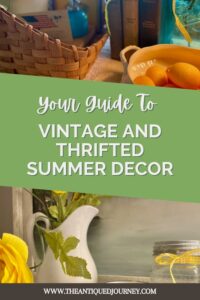 how to decorate with vintage and thrifted decor for summer