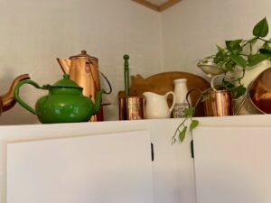 vintage kitchen decor styled 