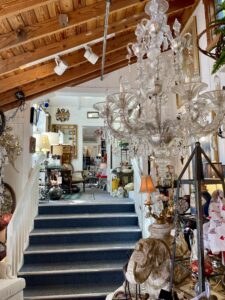 shopping an antique store for home decor 