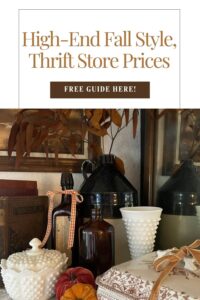 budget fall decorating with thrifted finds