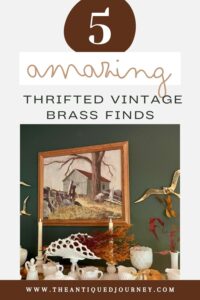 vintage brass decor found thrifted