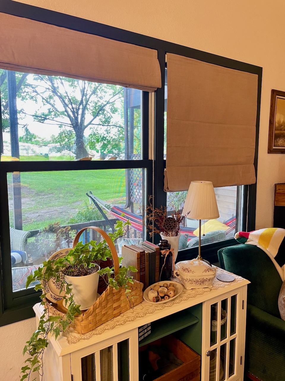 custom linen Roman Shades from UniCurt curtains