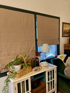 new custom shades in a vintage space
