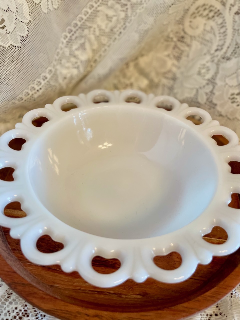 Anchor Hocking milk glass bowl