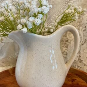 vintage pottery pitcher for home decor