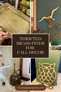 thrifted brass decor