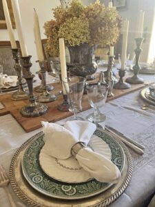 thrifted tablescape from Masterpieces of My Life