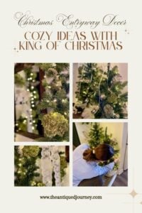 King of Christmas decor in an entryway