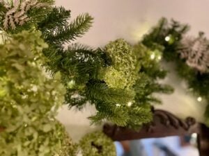 a faux garland elegant yet simple