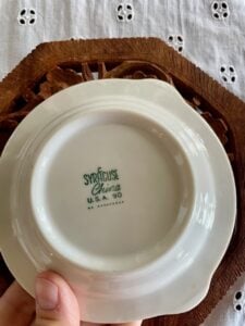 Syracuse china marking 